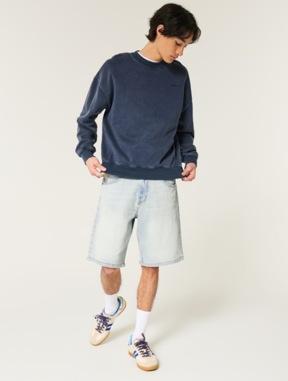 Hollister Light Wash Denim Jean Shorts